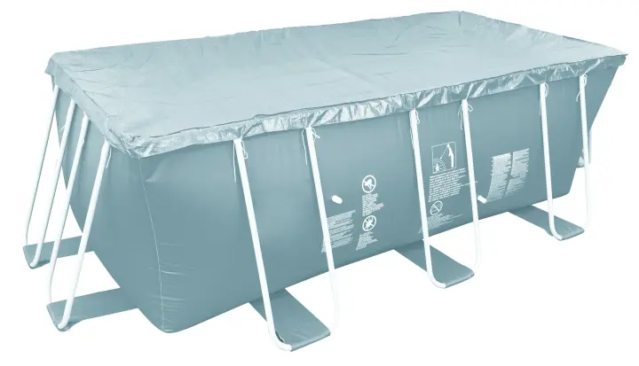 Cubiertas de piscina AVENLI con ataduras de cuerda. ±384cm X 181cm X 10cm. Calienta el agua al sol. Evita la pérdida de calor. - 1