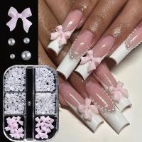 Kit De 500 Piezas Para Artesanía DIY De Uñas 3D Con Resina Largazos Perlas Planas Y Formas Variadas Decoraciones Para Uñas Sin Aromas - details 6