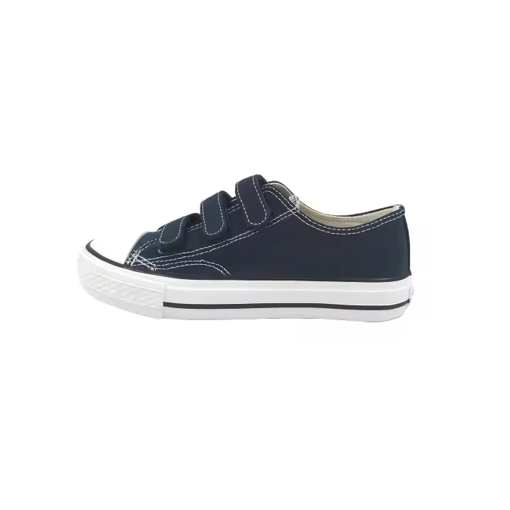 ANDY-Z AN1007 Blanco Zapatillas De Lona  con velcro  con puntera de goma para niño y niña - 1