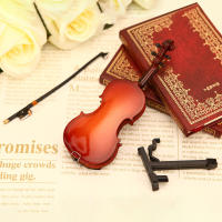 Mini Violín De Figura Elegante Y Retro Para Decoración De Habitaciones Y Estanterías Regalo Para Amantes De La Música Material De Resina - details 1