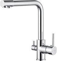 Grifo 3 en 1, grifo mezclador de cocina de osmosis con 2 salidas, 3 vías, agua fría y caliente, dos colores, - details 4