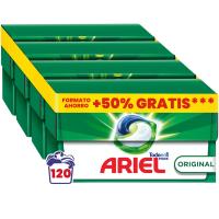 ARIEL PODS Todo en 1 Detergente Lavadora Liquido en Capsulas/Pastillas,120 Lavados 4 x (20+10) - ORIGINAL - Jabon 5 Acciones para una Limpieza Brillante en Frio. El embalaje puede variar - details 0
