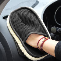 Guantes De Limpieza Para Coche 2pcs Cepillo De Lavar Con Paja Suave Para Limpieza Del Coche Y Esponja De Limpieza - details 1