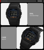 Reloj Digital Para Hombre SKMEI 1628 Estilo Militar Retro Deportivo Impermeable Con Pantalla LED Y Alarmas Resistente Al Choque - details 11