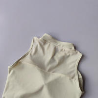 Deportiva Estilo Chino Con Almohadillas Fijas Recogidas Y Entrenamiento De Yoga Chaleco Deportivo Top De Running - details 9