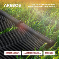 AREBOS Calentador de agua solar | colector solar | Calentador de piscina - details 10