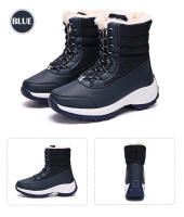 Botas De Mujer Impermeables Con Plataforma Para Invierno 2023 Botas De Tobillo Con Peluche Aislante Botas De Nieve Para Exterior - details 16