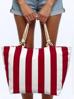 MEJORADA TOTE BAG de Rayas Bicolor – Bolso de Playa Grande con Asas de Cuerda, Capacidad Extra, 6 Colores Disponibles - details 5