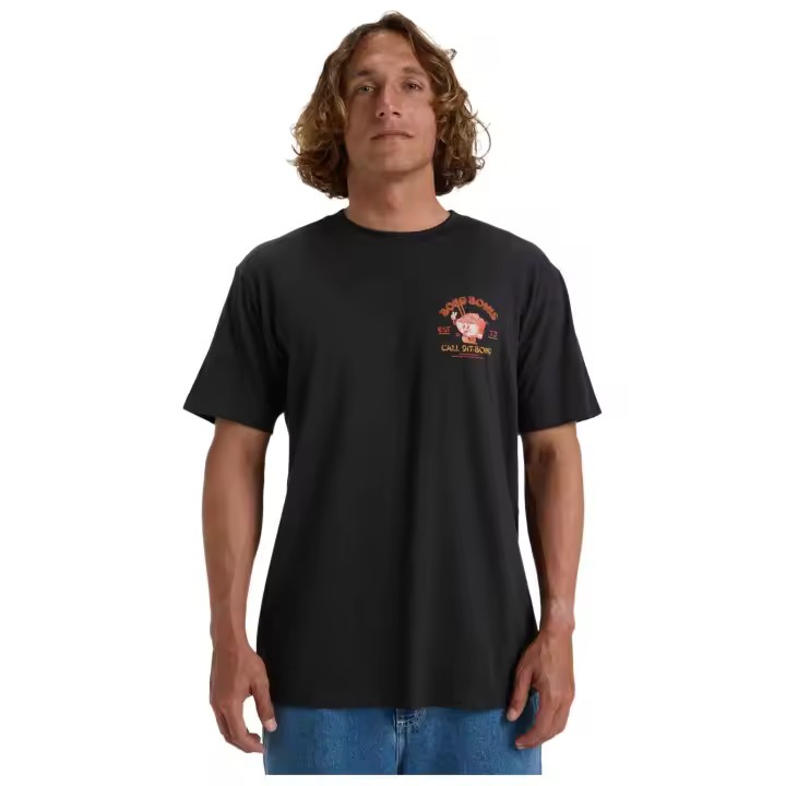 Camiseta de Manga Corta Billabong Lunch Break para hombre en color negro - 1