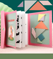 Libro De Puzzle Magnético De Tangram En Madera Juguete Educativo Para Niños Y Niñas Montessori Aprendizaje Inteligencia Portátil Geométrico Para Edades 3-12 - details 4