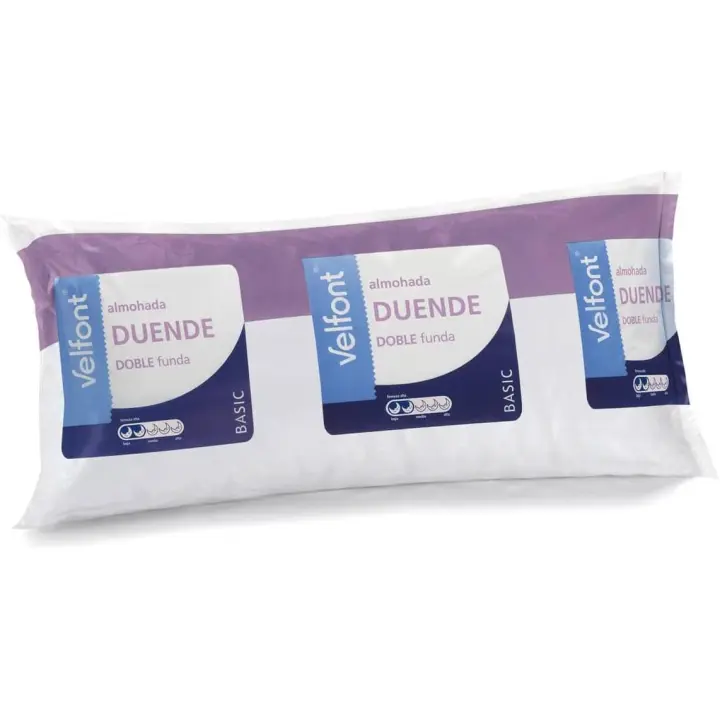 Almohada Duende Infantil  Velfont - Almohada de fibra Neotherm® y doble funda de algodón peinado con cremallera - 1