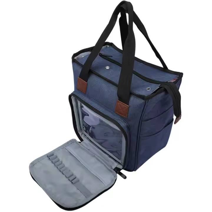 Bolsa de tejido portátil Bolsa de almacenamiento Bolsa de tejido de lana Bolsos de múltiples bolsos - 1