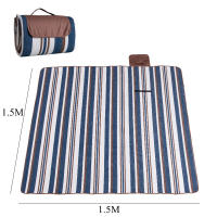 Manta De Picnic Portátil Impermeable De 60/80 Pulgadas Para Exteriores Doble Capa Ancha Antihumedad Suelo De Tenda Playa - details 0