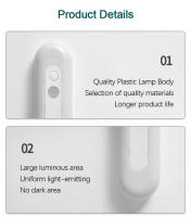 Lámpara Nocturna LED De Inducción Corporal Con Adhesivo Y Succión Magnética Para Armario Luz De Tira Larga Recargable Moderna - details 4