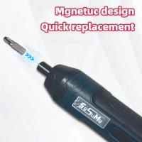 Juego De Destornilladores Eléctricos Inalámbricos Recargables Con LED Frontal Y Batería De Litio Multifuncional Sin Marca - details 2