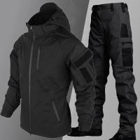 Conjunto Táctico Militar Impermeable Para Hombres Entrenamiento Especial Fuerzas Combinadas Uniforme De Campo Multibolsillos Airsoft Uniforme De Ejército - details 3