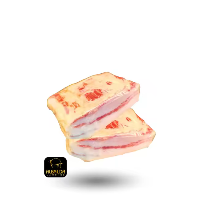 Panceta Ibérica Salada - ALBALDA JAMONES, disfruta del exquisito sabor tradicional. - 1
