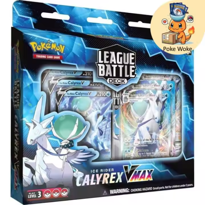 League Battle - Calyrex V MAX - AZUL - Inglés - Cartas Pokemon Originales Tcg - 1