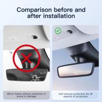 Protector De Espejo Retrovisor Para Tesla Model Y Funda De Silicona Antideslizante Decorativa Accesorio Para Coche - details 1