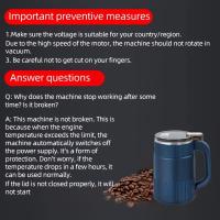 Molinillo de granos, molinillo de granos pequeño para uso doméstico, molinillo de café en polvo eléctrico portátil, molinillo de café pequeño multifuncional de acero inoxidable, molinillo de especias, regalo de Halloween. - details 5