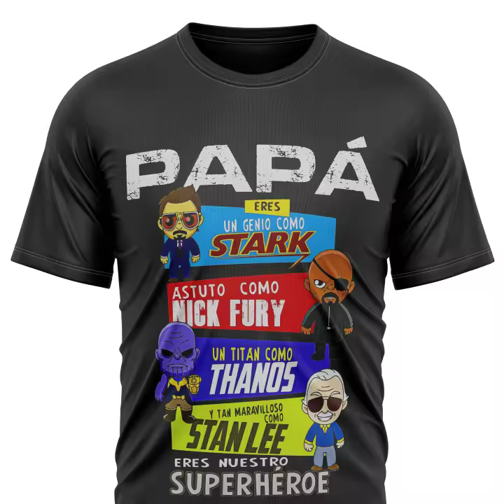 Camiseta 100% algodón estampada MARCA DÍA DEL PADRE LA FACTORIA - 1