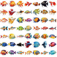 50pcs Pegatinas De Peces Lindos Para Móvil Laptop Luggage Skateboard Material Resistente Al Agua Para Edad Adulta - details 6