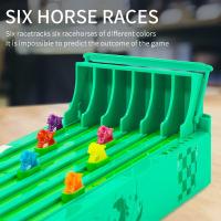 Horse Racing Table Game With 6 Horses Game Chessboard LINE Race Game Board Table Games For Kids 2024 Tabletop Horse Racing For Family Party Night Chil - details 3