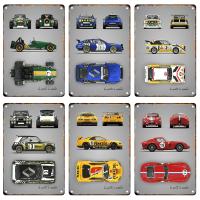 Pintura De Metal Vintage De Coche Antiguo Tablero De Anuncios Estilo RotoPoster Para Decoración De Pared Sala De Estar Club De Garage - details 1
