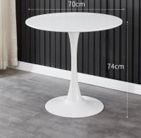 Mesa de comedor nórdica de 60cm -80CM para cocina salon, escritorio de estudio para el hogar,nórdica INS COMEDOR mesa de centro de madera moderna, mesa redondo de oficina y conferencia, pata metal 60 70 80CM - details 0