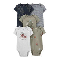 Ropa para niños, novedad de verano, mono triangular de manga corta para bebés, ropa para gatear, mono de bebé de cinco piezas - details 28