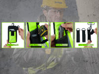 Cinturón De Trabajo MELOTOUGH Reflectivo Para Construcción Con Bolsa De Hombro Padded Visibilidad Alta Material De Poliéster Unisex - details 0