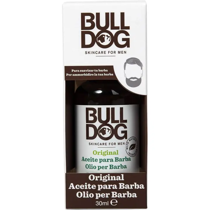 Aceite para Barba Bulldog Skincare - Ingredientes Naturales - Aloe Vera, Aceite de Camelina y Té Verde - Suaviza, Amolda y Acondiciona Tu Barba - 30 Ml - 1