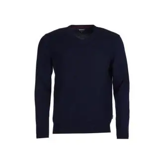 Home AI2023 HOMBRES Sudadera/Sudadera SUÉTER DE BARBOUR-V-NECK CON TARTÁN - 1