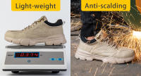 Botas De Seguridad Para Hombre Con Punta De Acero Antideslizantes Antipinchazos Zapatillas De Seguridad Respirables Talla True Fit - details 7