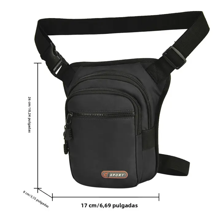 Bolsa Lateral De Motocicleta Multifuncional Para Hombres Y Mujeres Bolsa De Cintura De Motocicleta Estilo Casual Deportivo Bolsa De Caderas - 1