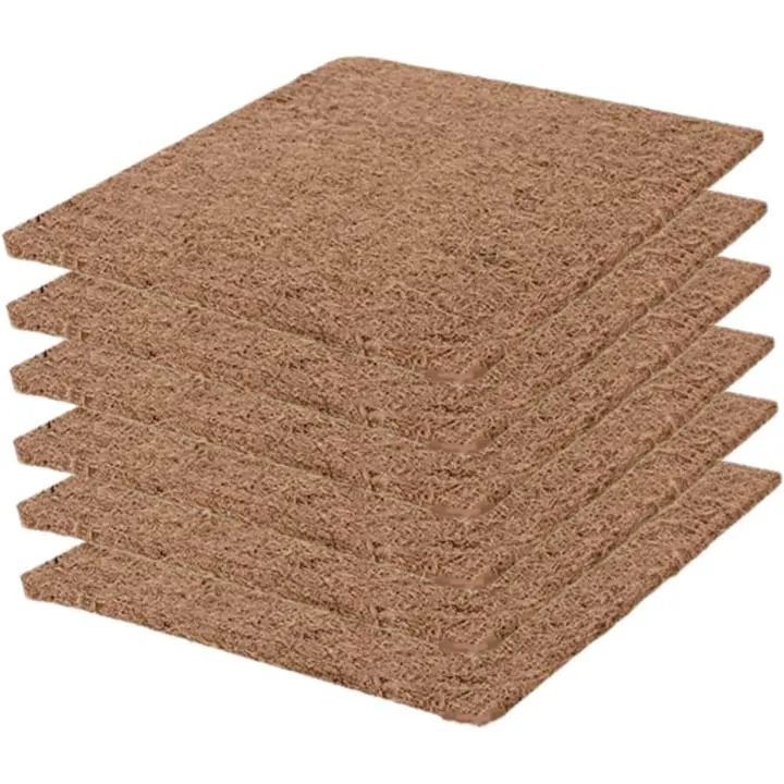 6 alfombrillas para nido, almohadillas para caja nido de gallina, fibra de coco cómoda, suministros reutilizables para aves de corral, alfombrillas lavables para gallinas ponedoras, gallinero para mascotas, jardín, césped, interior y exterior, 20 x 2 - 1