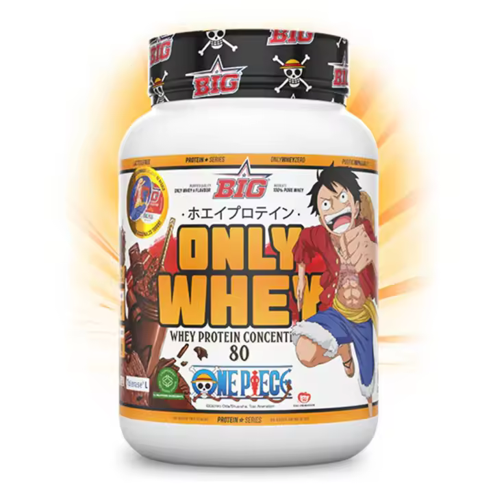 BIG - Proteinas Whey ONE PIECE - Edición Exclusiva con 12 Tazos Coleccionables. Materia Prima Premium. Whey Protein para Masa Muscular. Sin Lactosa 1kg - 1