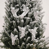 6 PCS Adornos De Ángel Para Decoración De Árbol De Navidad Colgantes En Oro Y Plata Estatuillas De Ángel Para Adornar El Árbol De Navidad - details 7