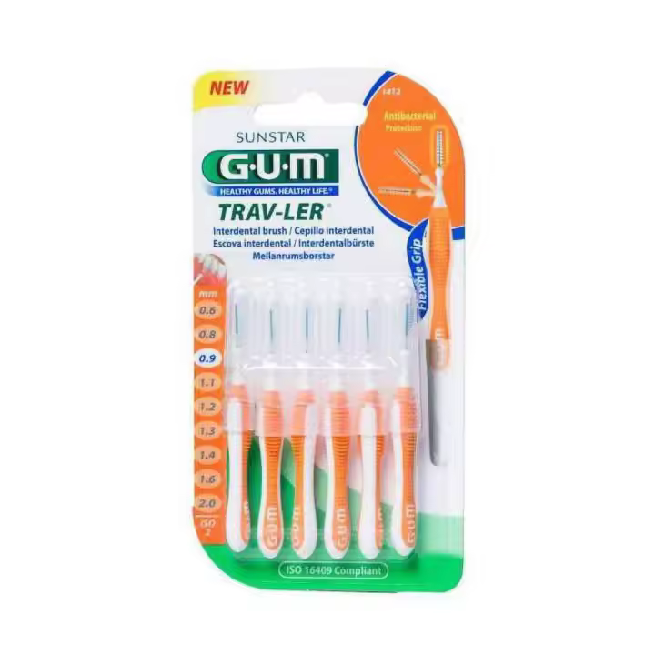 Gum 1412 Cepillo Interdental Proxabrush Viaje Fino - 1