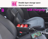 Soporte Central Para Nissan Kicks 2016-2023 Caja De Almacenamiento De Manos Curva De Piel Instalación Sencilla Accesorios Internos De Coche - details 8