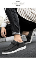 Zapatos Casuales Para Hombre Transpirables Ligeros Slip-On Planos Cómodos De Color Sólido Suela Suave Zapatos De Venta Loafers - details 6