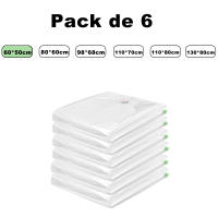 AYA MARKT Bolsas de Vacío para Almacenamiento, incluyen Boca para Aspirador, con Doble Cremallera, Bolsas Vacío Ropa Aspiradora Ahorro de Espacio Para Guardar Ropa, Edredones, Almohadas, MantasTransparente - details 1