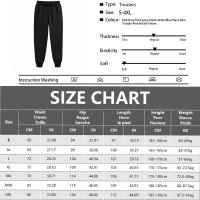 Pantalones Deportivos Casuales Para Hombre Pantalones De Correr Y Ejercicio Largo Para Gimnasio Pantalones De Jogger De Polyester Midweight Cierre Con Cordón Talla Media - details 0