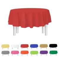 Manteles desechables de alta calidad PEVA color sólido manteles decorativos de plástico grueso, manteles decorativos para fiestas, manteles redondos, mesas redondas, ¡compre uno y llévese cinco gratis! - details 11