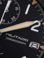 Reloj De Cuarzo Militado ML1868KF VK67 Movimiento De Cronógrafo Vidrio De Zafiro Luminoso 100m Impermeable 39mm Retro - details 22