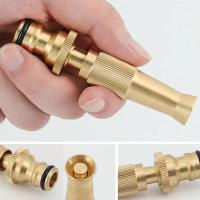 Pistola De Agua De Latón Con Conector Rápido Para Jardín Regulador De Presión Ajustable Herramienta De Jardinería Con Patrón Variable - details 3