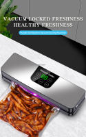 Máquina Selladora De Alimentos Eléctrica Con ExTRACTOR De VACÍO Seco/Húmedo Pantalla Digital Botones Táctiles Desmontaje Para Limpieza - details 0