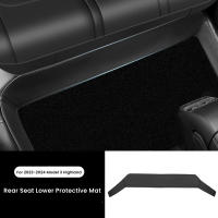 Alfombra Protectora De Asiento Trasero Para Tesla Model Y Model 3 Highland Cuero Completo Alrededor De Asiento Anti- Suciedad Tapete De Patada Accesorios De Coche - details 6