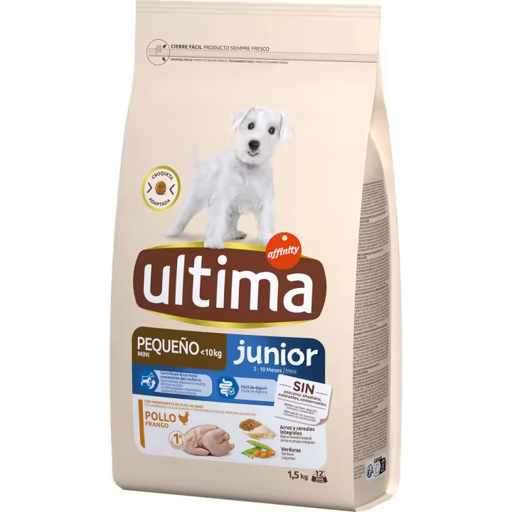 AFFINITY ULTIMA DOG MINI JUNIOR POLLO 1,5KG - 1