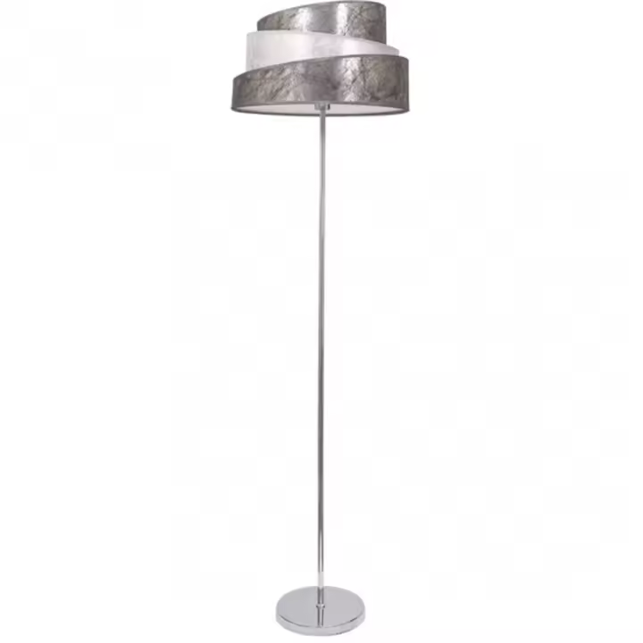 Lámpara de Pie FABRILAMP FAB 023841010 | Diseño Elegante, Colonia Cromo/plata-blanco, 1xe27 (147x40) - 1